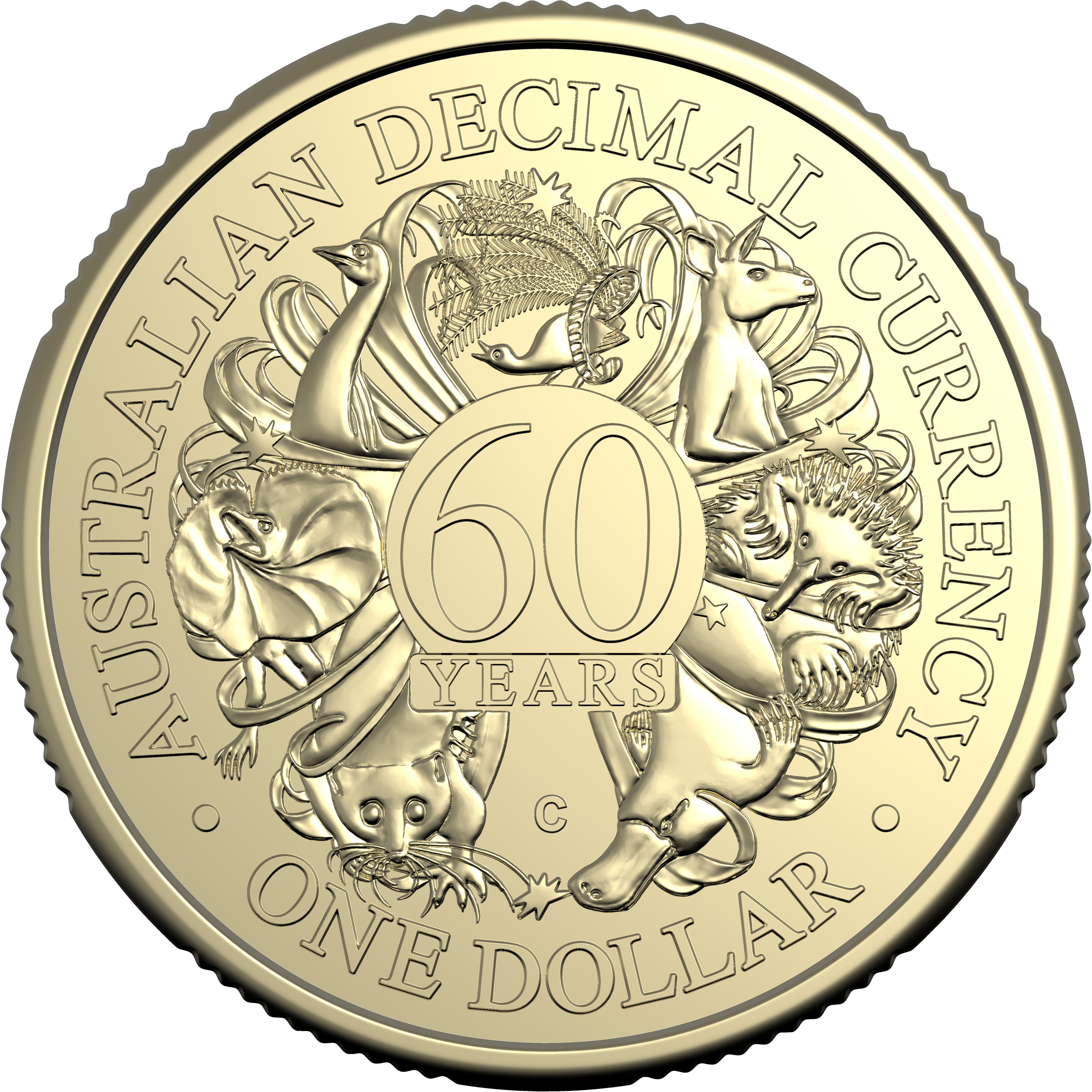 2026 $1 'C' Mintmark - Australian Decimal Currency 60th Anniversary