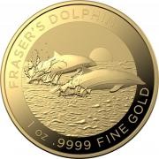 Investment Coins Gold 2021 One Hundred Dollars Fraser's Dolphin
