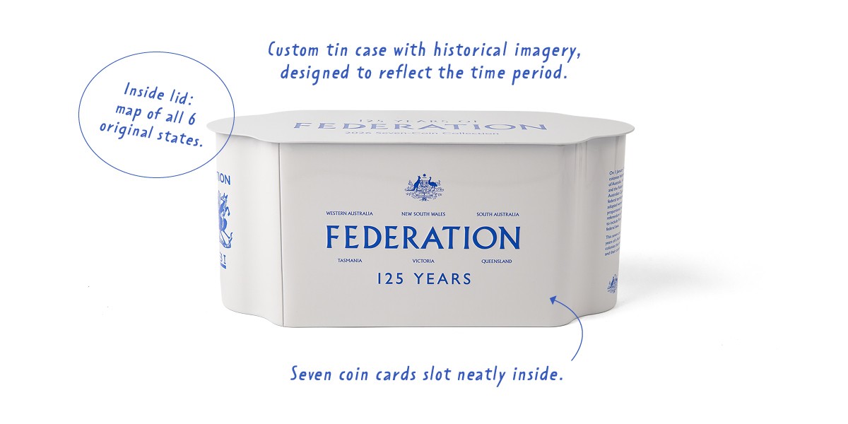 125 Years of Federation collection tin
