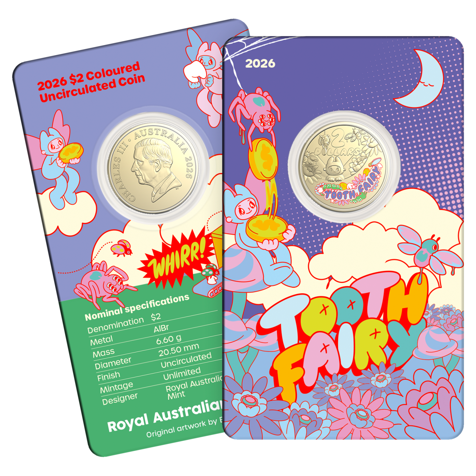 Tooth Fairy coin in card 2026