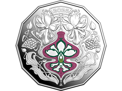 2025 Christmas Festive Florals Coloured 50c