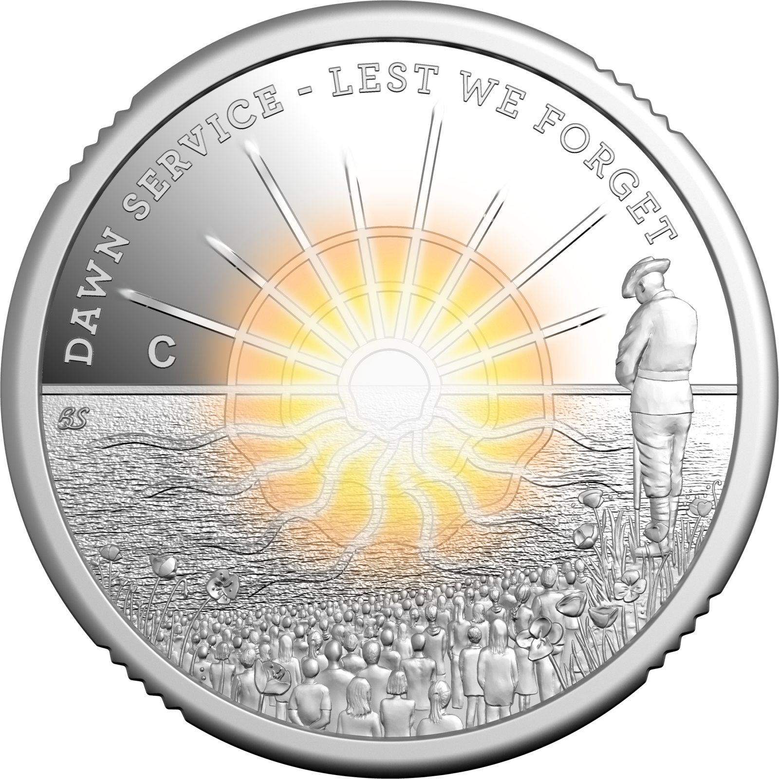  $2 ‘C’ Mintmark Coloured Fine Silver Proof Coin