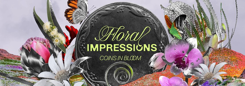 Floral Impressions Coins in Bloom Exhibition