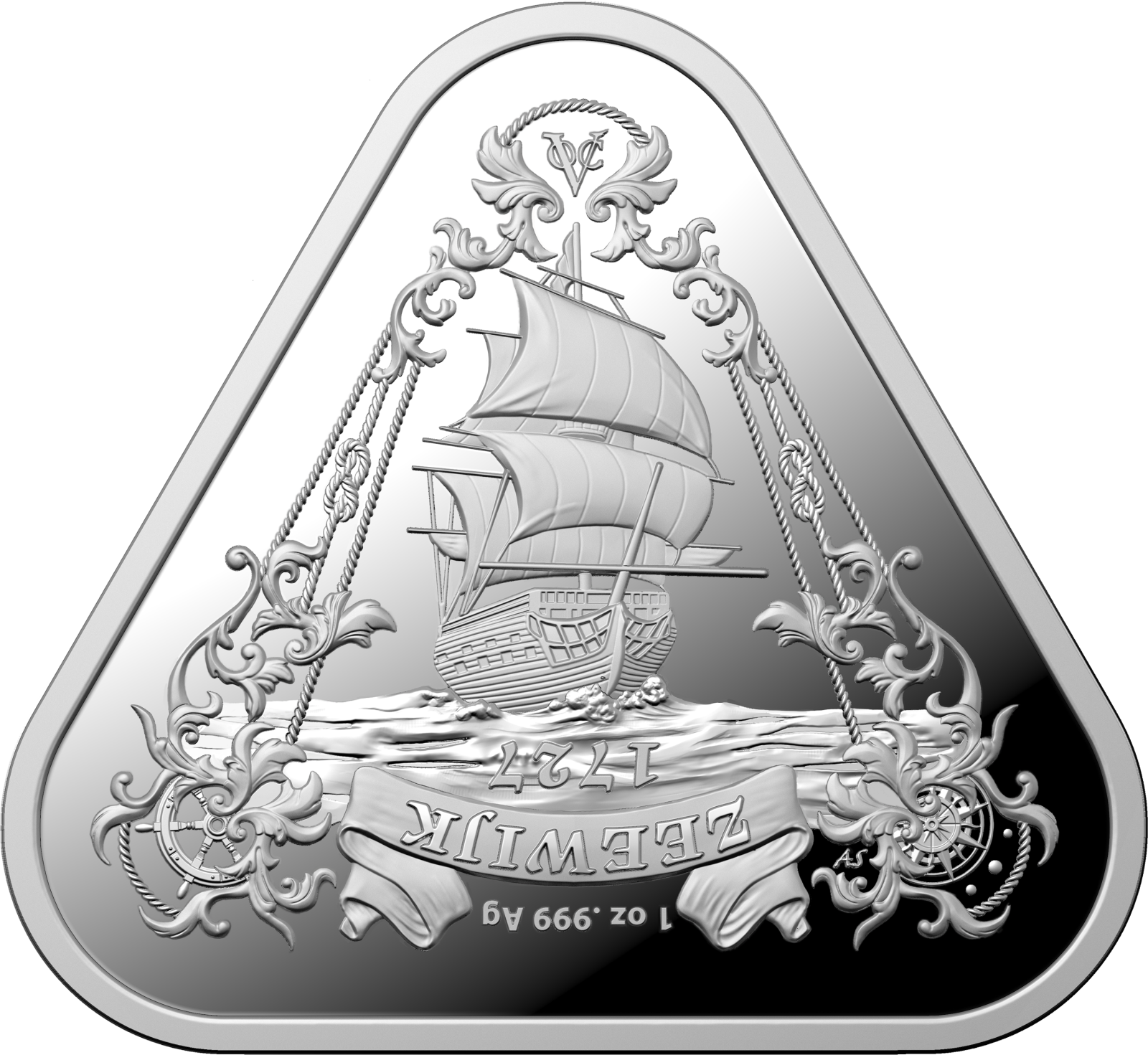 Investment Coins Silver Triangular 2021 One Dollar Zeewijk