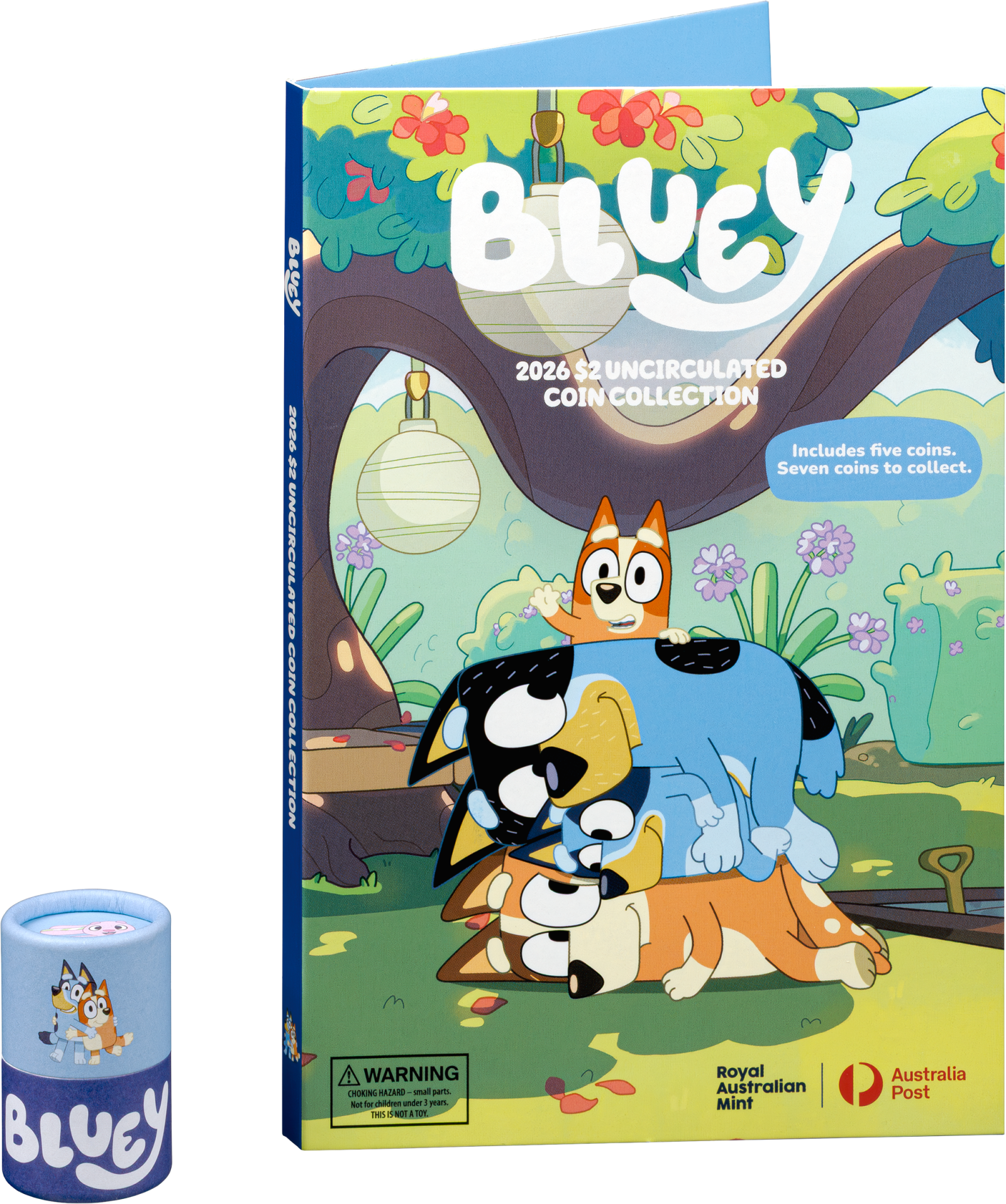 2026 Bluey $2 Collection Folder & Five-Coin Set