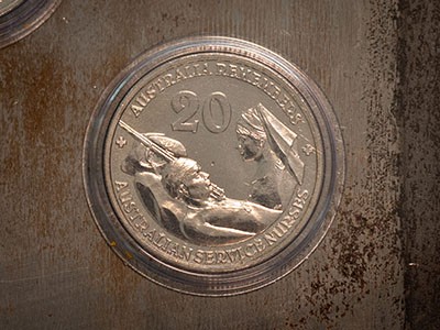 Service Nurses coin in World War two