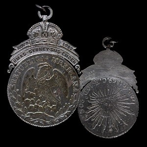 1914 Silver Medal HMAS Sydney SMS Emden.