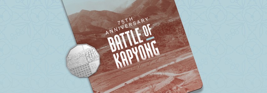 Battle of Kapyong card and coin