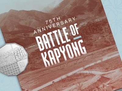 Battle of Kapyong card and coin