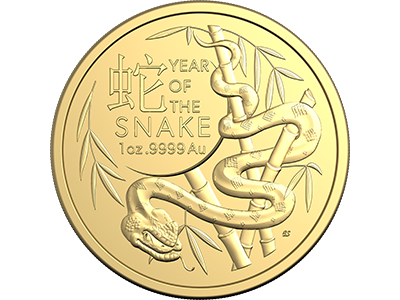 Year of the Snake Gold Investment coin